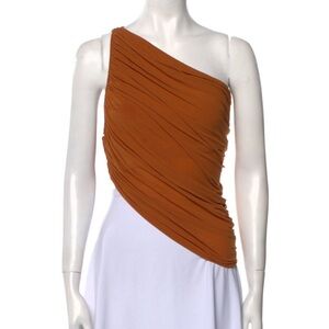 Norma Kamali one shoulder blouse